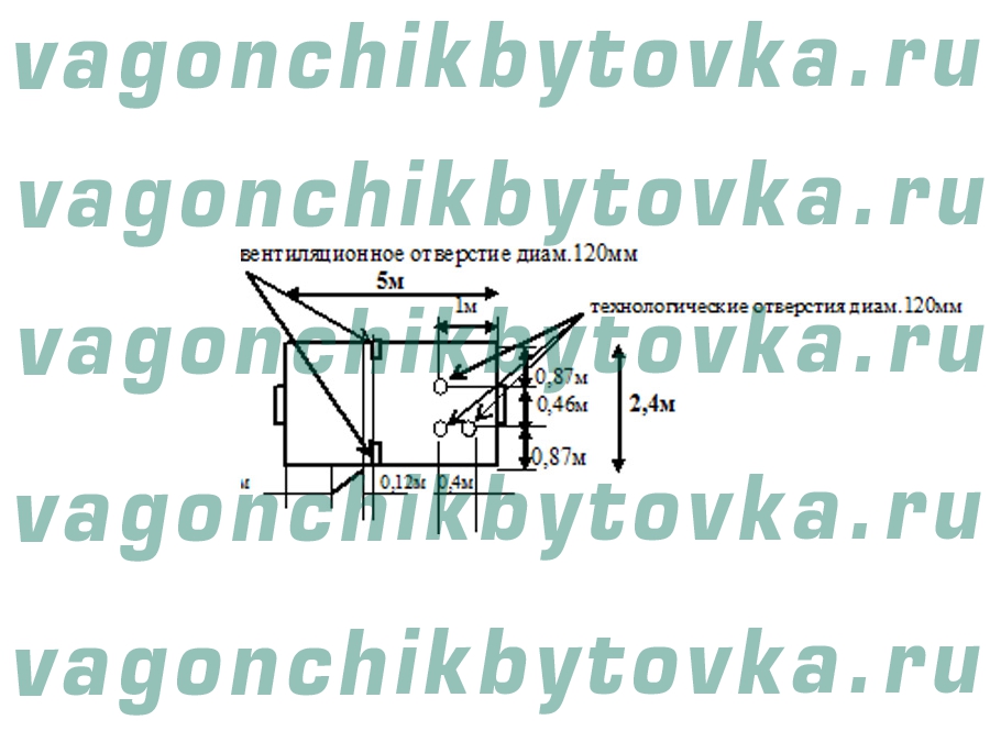 Насосная из вагончика 5м Насосная из вагончика 5м
